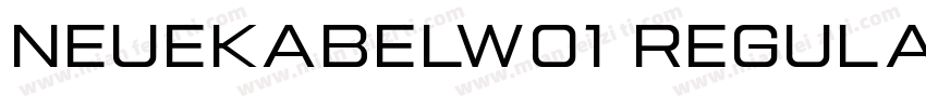 neuekabelw01 regular字体转换
